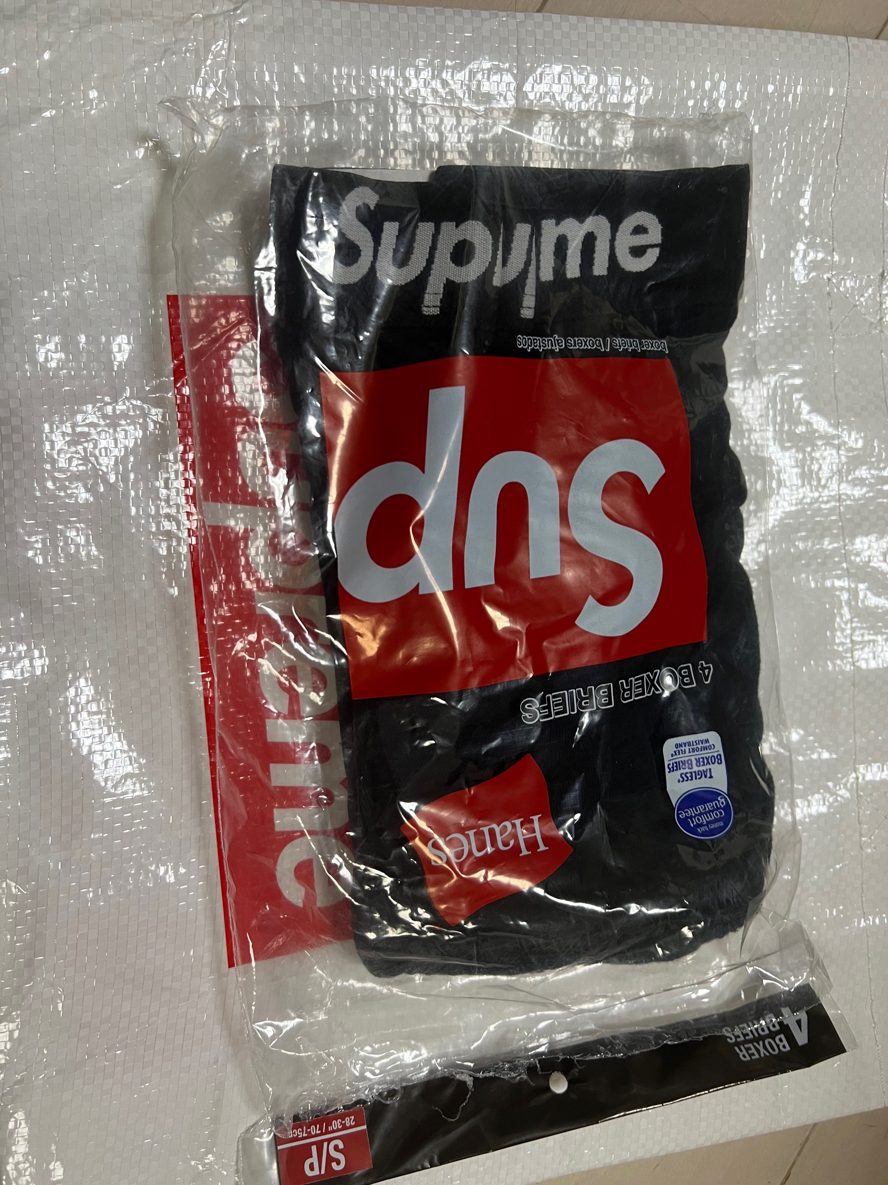 Supreme x Hanes Boxer Briefs (4 Pack) "Black"