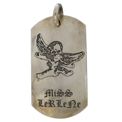 CHROME HEARTS クロムハーツ(原本無) D TAG LRG FOTI フォティ ラージ ドッグタグ ペンダント トップ シルバー系【中古】
