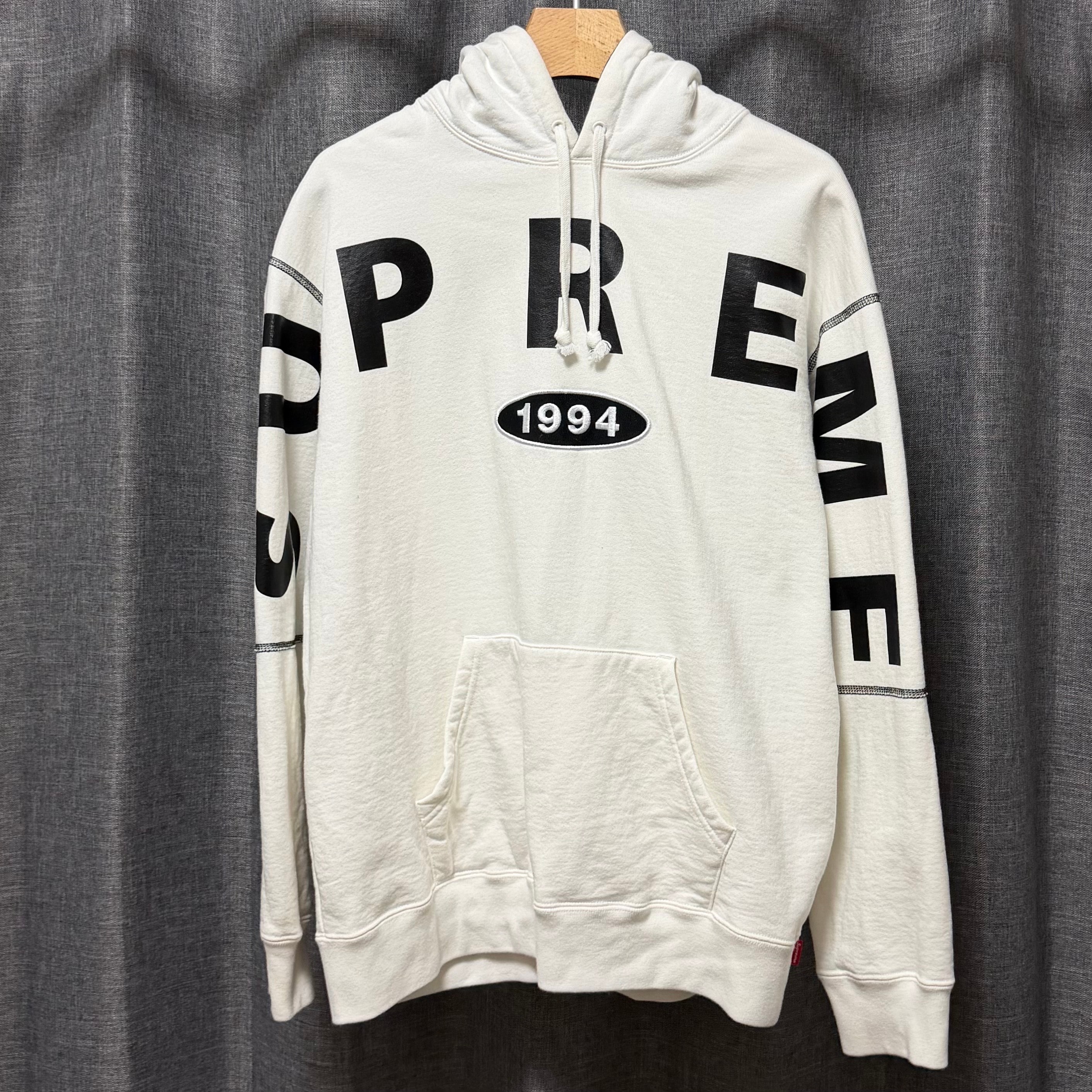 Supreme Spread Logo Hooded Sweatshirt "White"