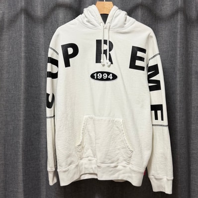 Supreme Spread Logo Hooded Sweatshirt "White"