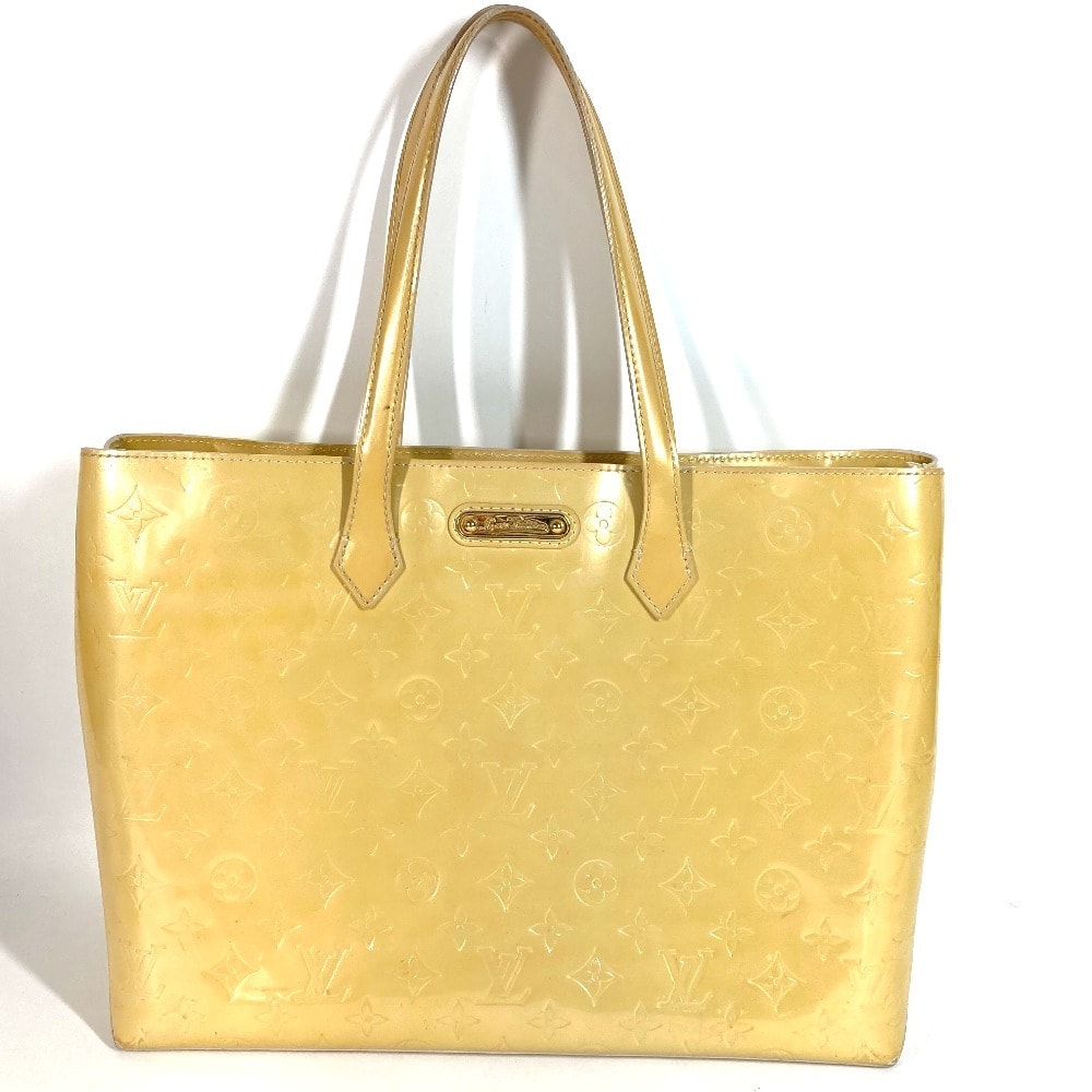 ルイヴィトン LOUIS VUITTON ウィルシャーMM ウィルシャー MM M91441 モノグラムヴェルニ カバン 肩掛け ショルダーバッグ トートバッグ ハンドバッグ モノグラムヴェルニキャンバス ブロンコライユ ベージュ