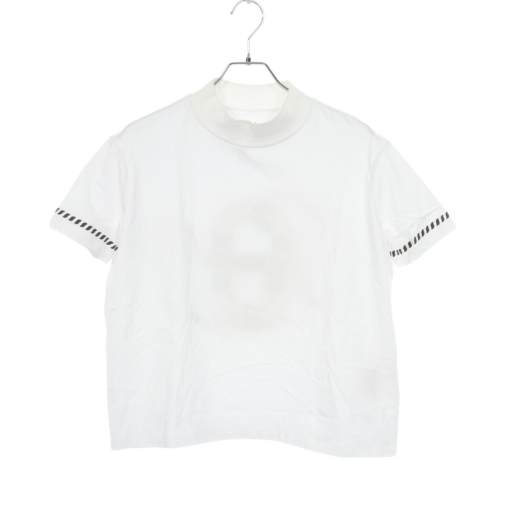 エルメス HERMES CARTOUCHE 半袖Tシャツ 衣料品 トップス コットン ホワイト レディース ホワイト系 3E4621DL 【中古】