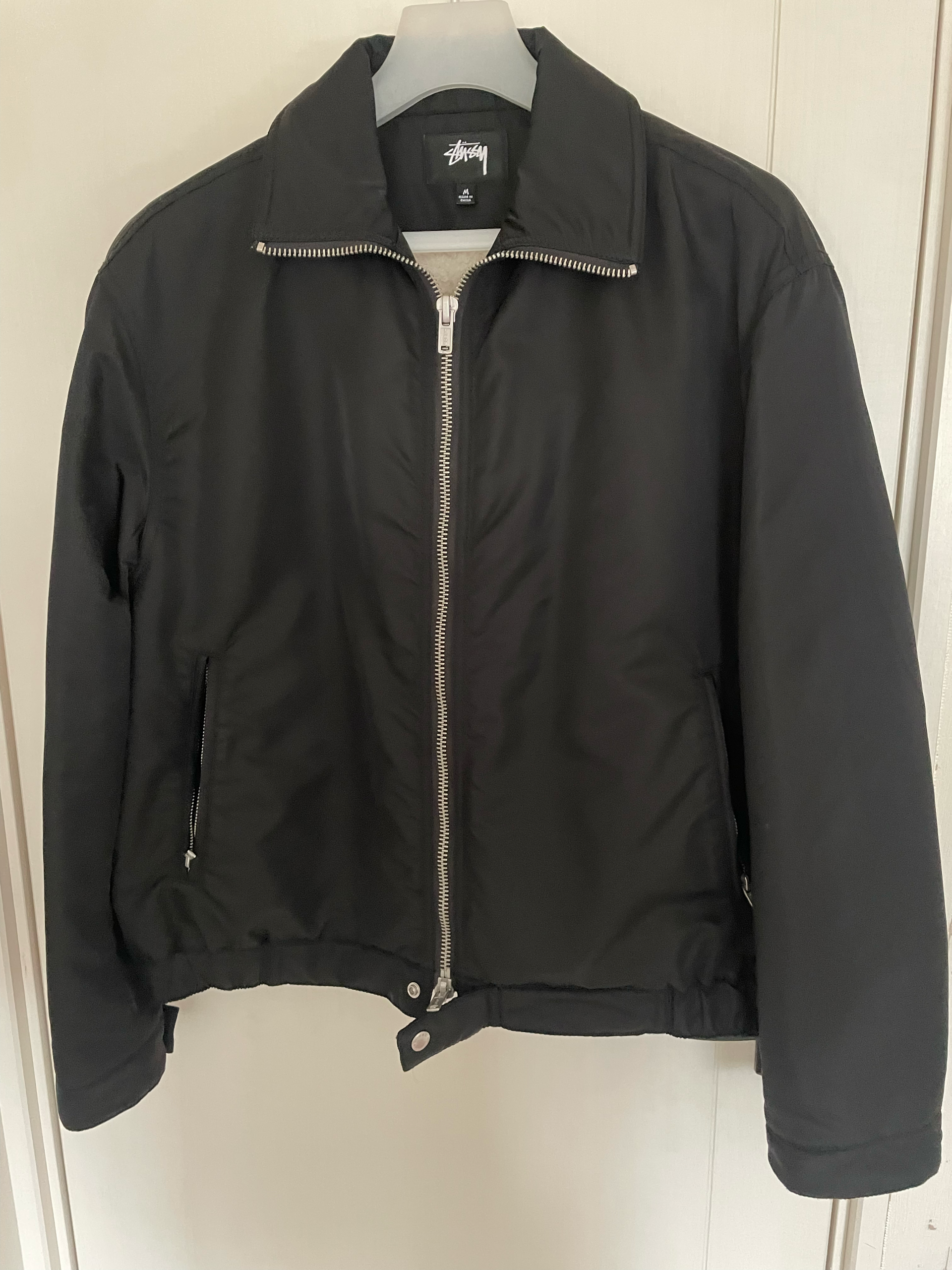 Stussy Pile Lined Zip Jacket "Black"