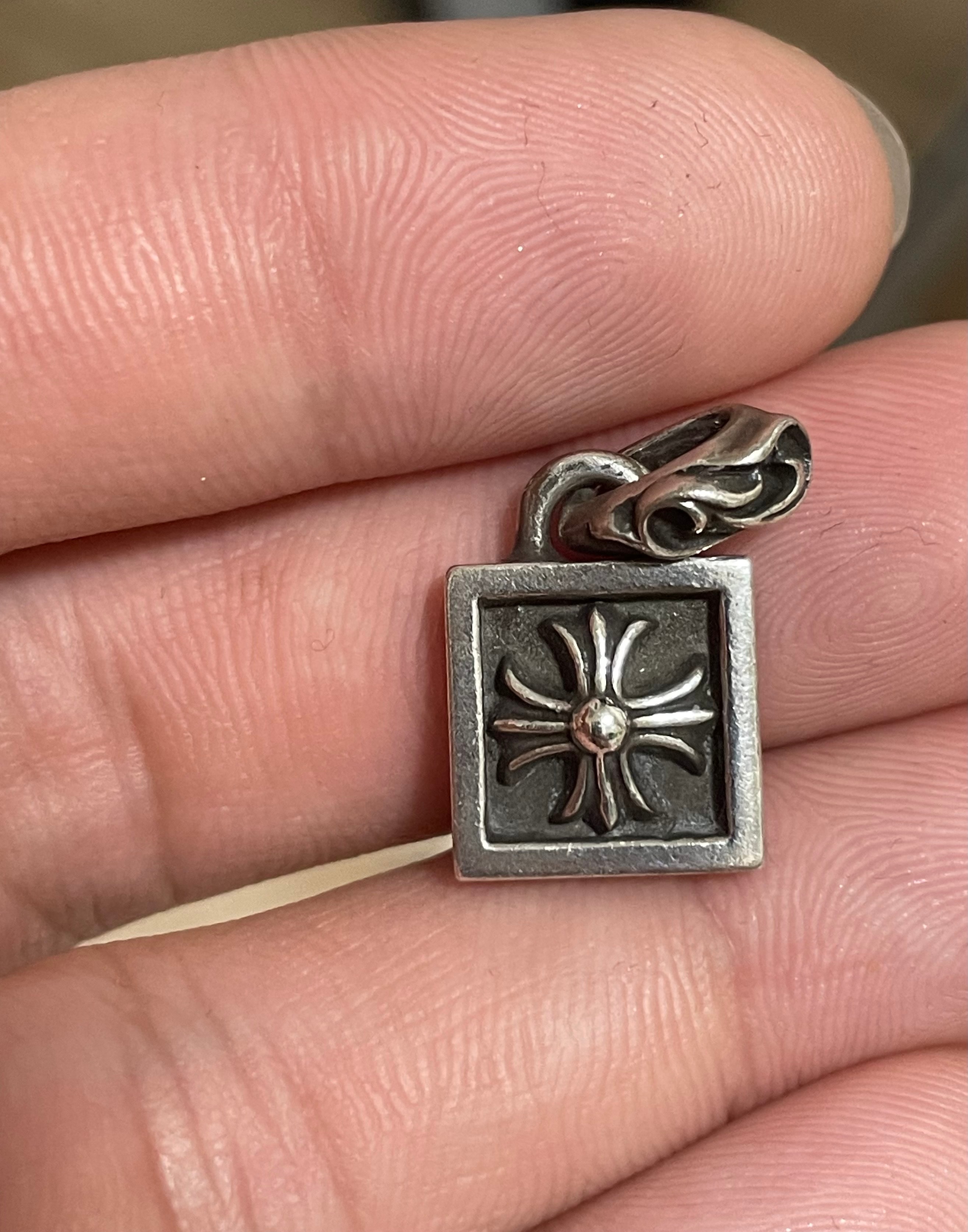 Chrome Hearts Framed CH Plus Charm "Silver"