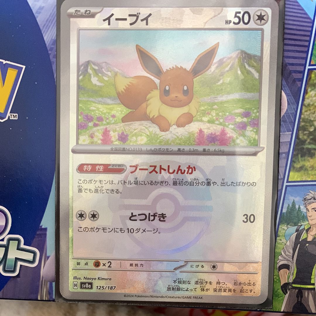 イーブイ :マスターボールミラー [SV8a 125/187](ハイクラスパック「テラスタルフェスex」)