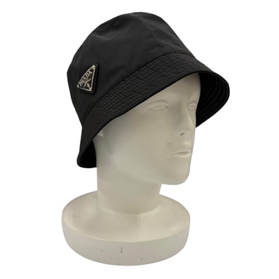 極美品 プラダ ハット ブラック レディース M 1HC137