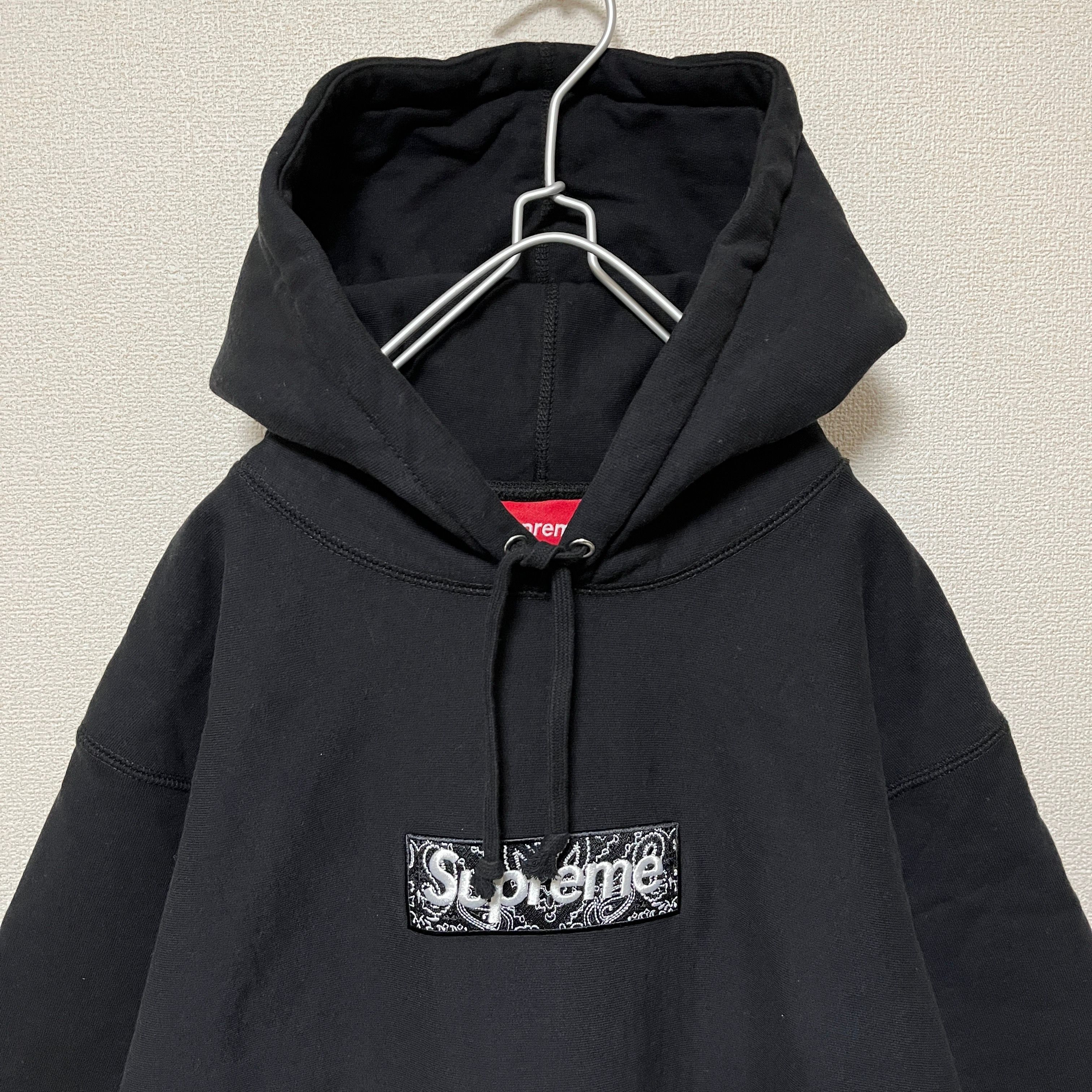 Supreme Bandana Box Logo Hooded Sweatshirt "Black"