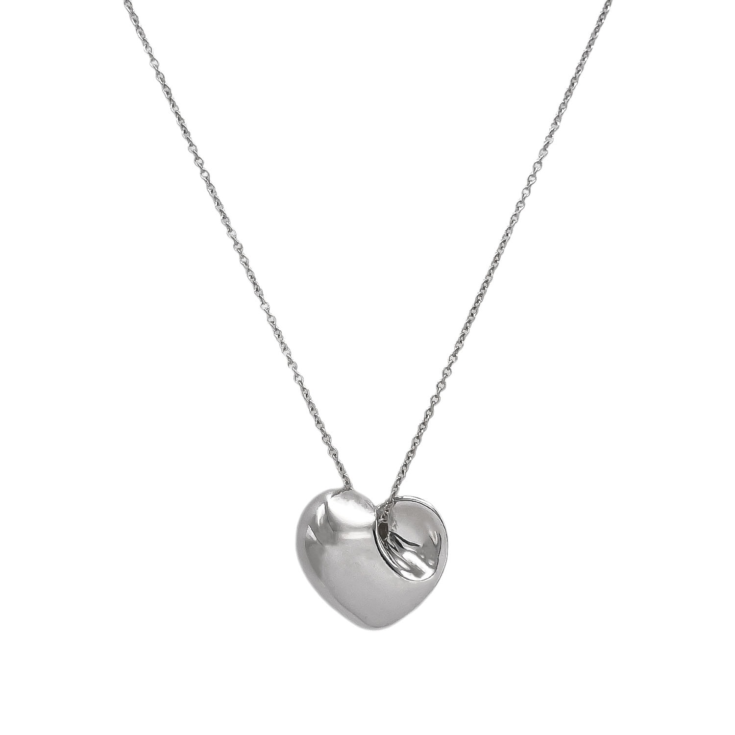 TIFFANY&Co. ティファニー フォールドハート ネックレス
ペンダント SV925 シルバー 新品仕上済 レディース
【中古】