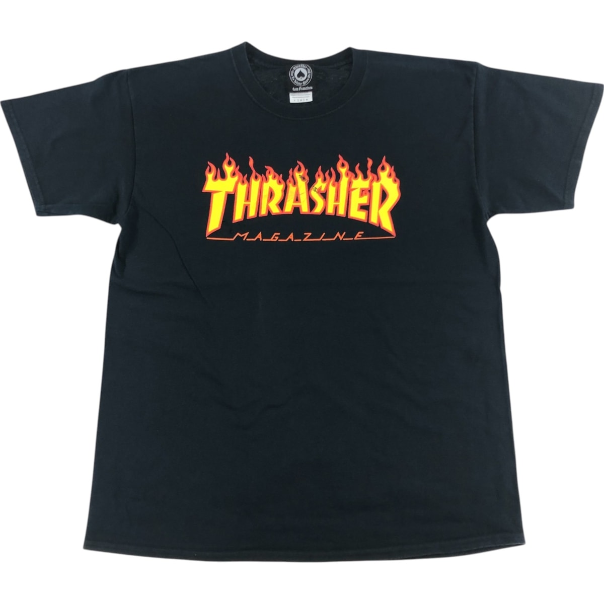 古着 スラッシャー THRASHER ファイヤーパターン サーフ スケートTシャツ メンズL相当/eaa543303