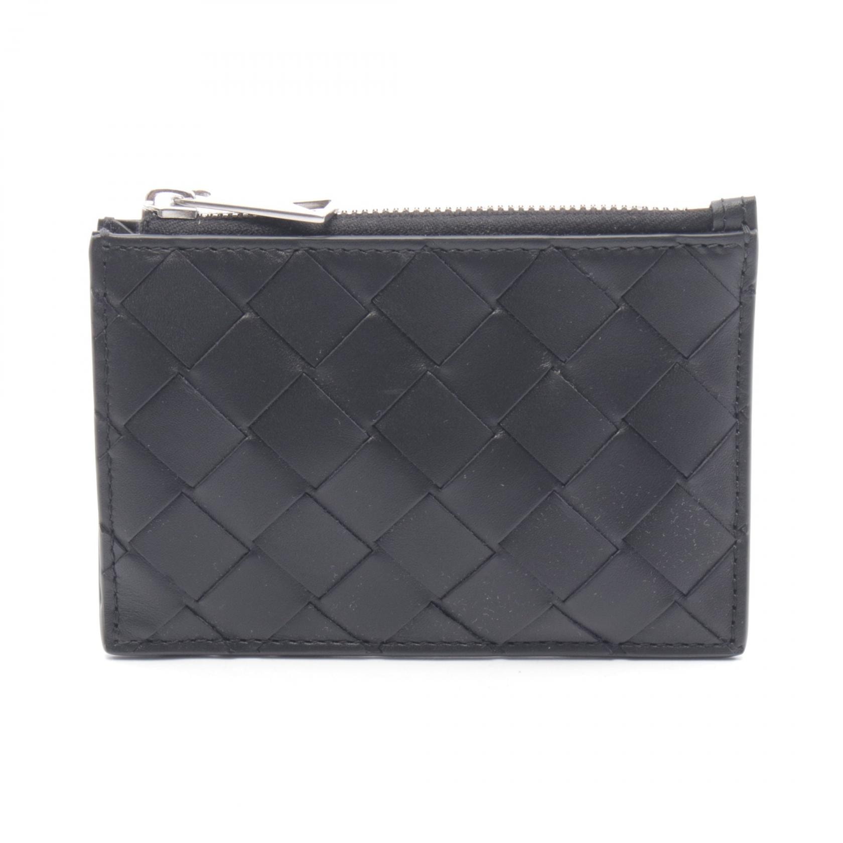ボッテガヴェネタ BOTTEGA VENETA イントレチャート キーポーチ コインケース 財布 レザー メンズ ブラック系 749439VCPQ38803 【新品】