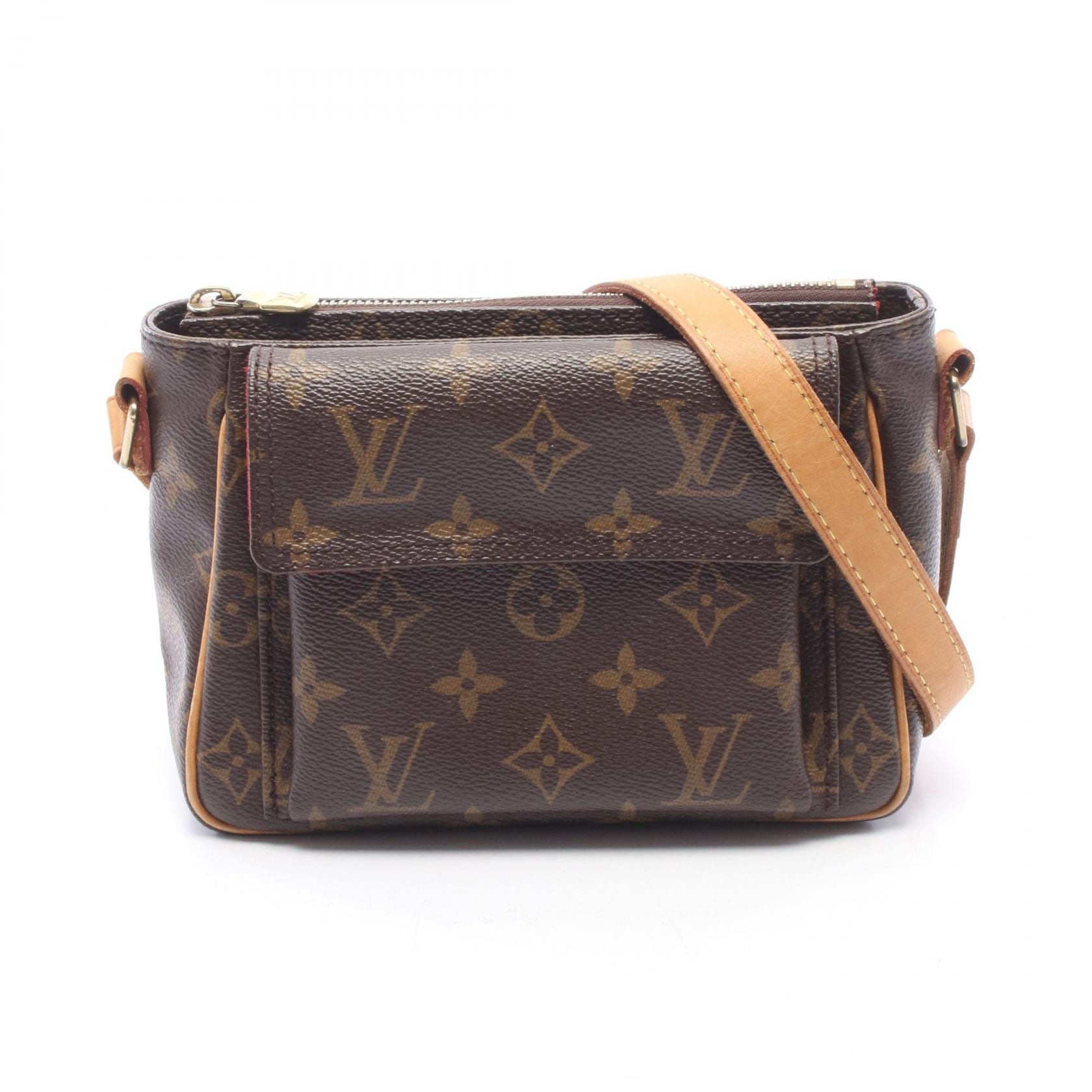 ルイ・ヴィトン LOUIS VUITTON ヴィバシテPM ショルダーバッグ バッグ PVCコーティングキャンバス レザー モノグラム レディース ブラウン系 M51165 【中古】