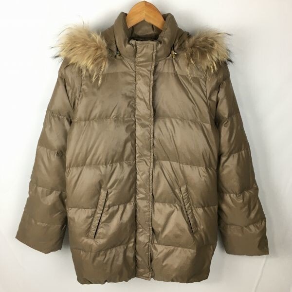 LAPIS LUCE PER BEAMS/ビームス ダウンジャケット サイズ38/レディースM 茶 管NO.A11-10