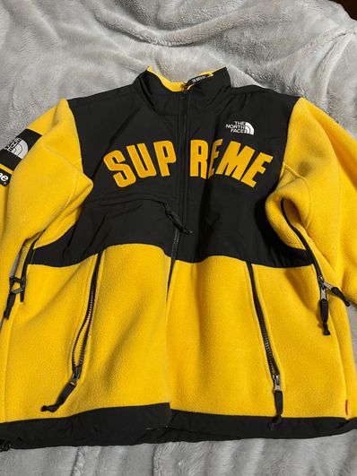 Supreme x The North Face Arc Logo Denali Fleece Jacket "Yellow"