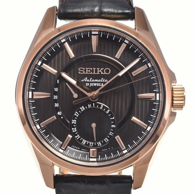 セイコー SEIKO 6R24-00F0/SARD011 プレサージュ ブラウン 自動巻き メンズ 良品 腕時計 I#147787