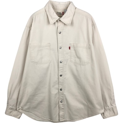 古着 90~00年代 リーバイス Levi's JEANS 長袖 デニムシャツ メンズL相当 ヴィンテージ/eaa652037