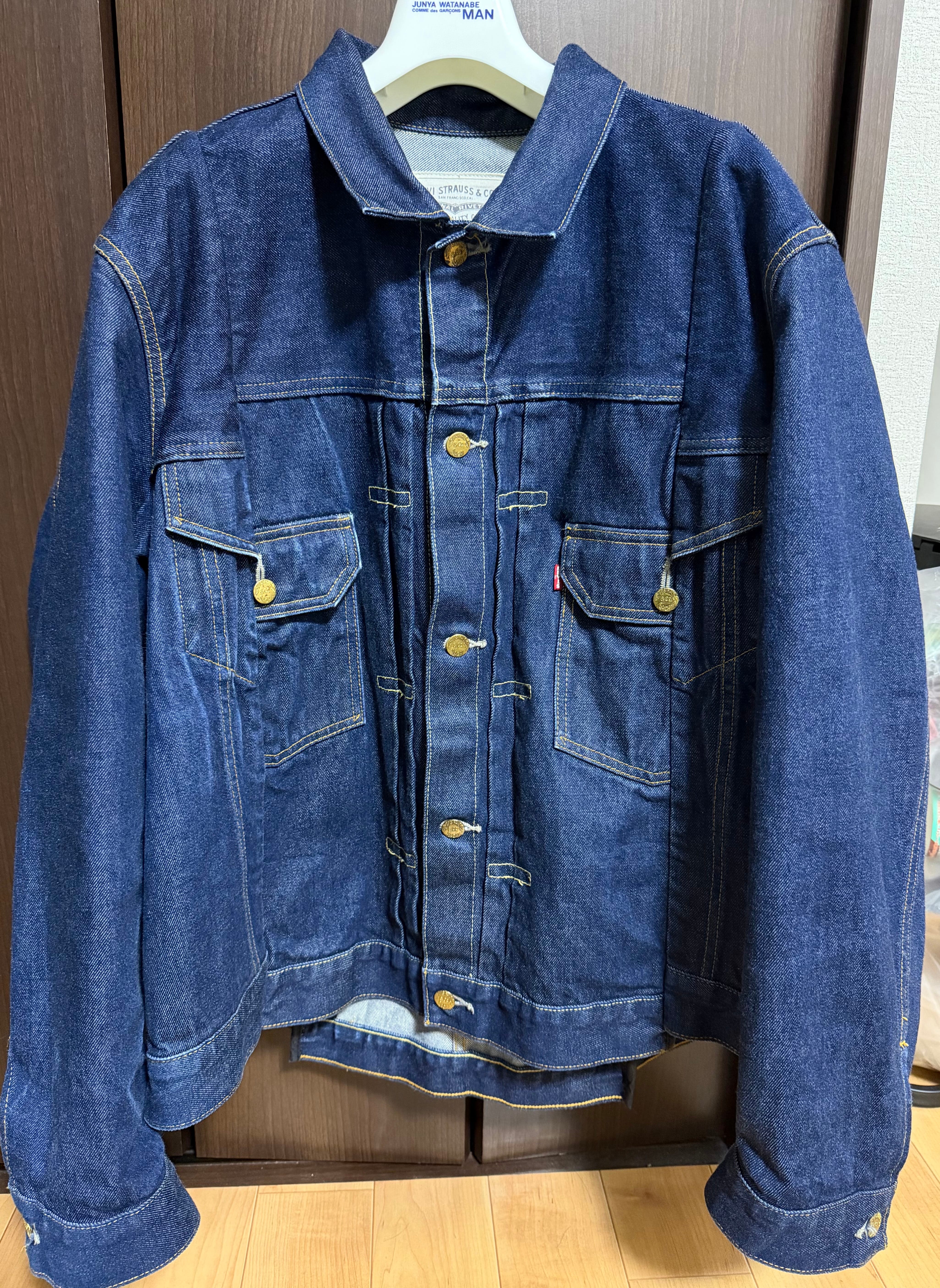 sacai x LEVI'S Men's Denim Jacket "Indigo" 25-03708M / 0035I-0000