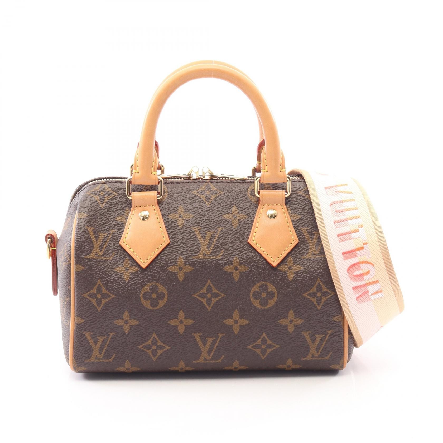 ルイ・ヴィトン LOUIS VUITTON スピーディ バンドリエール 20 モノグラム 2WAY ハンドバッグ バッグ PVCコーティングキャンバス レザー レディース ブラウン系 M46594 【中古】