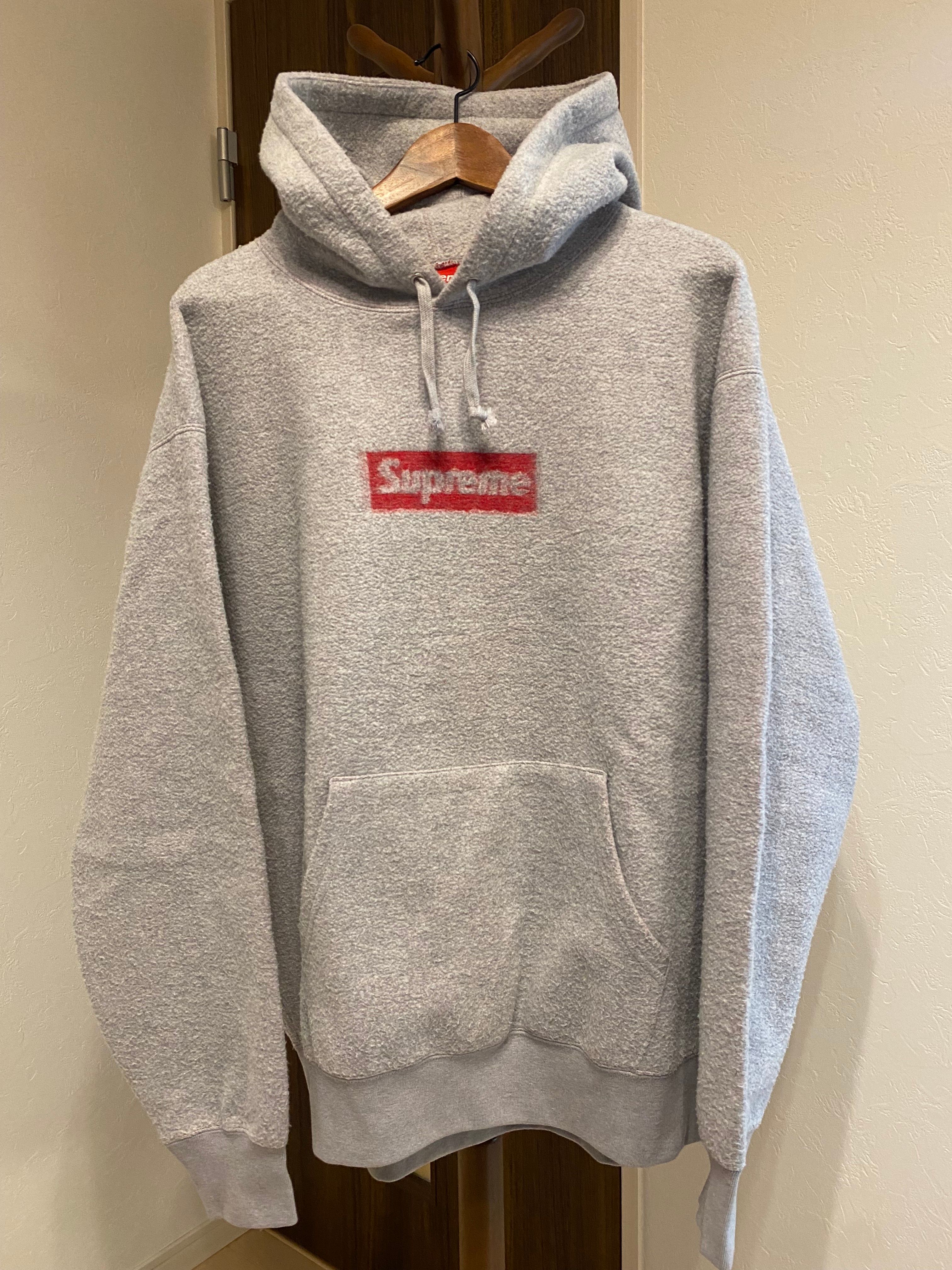 Supreme Inside Out Box Logo Hooded Sweatshirt "Heather Grey"