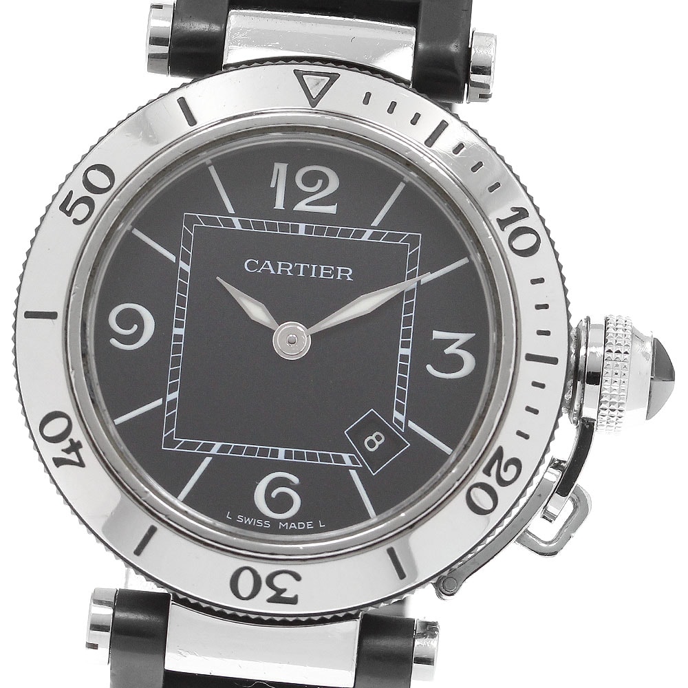 カルティエ パシャ シータイマー W3140003 レディース 【中古】