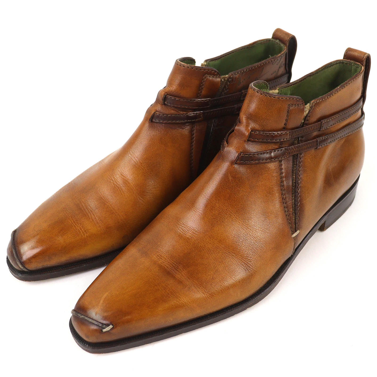 美品 ベルルッティ オルガ期 スカーズ カリグラフィ デムジュール ブーツ