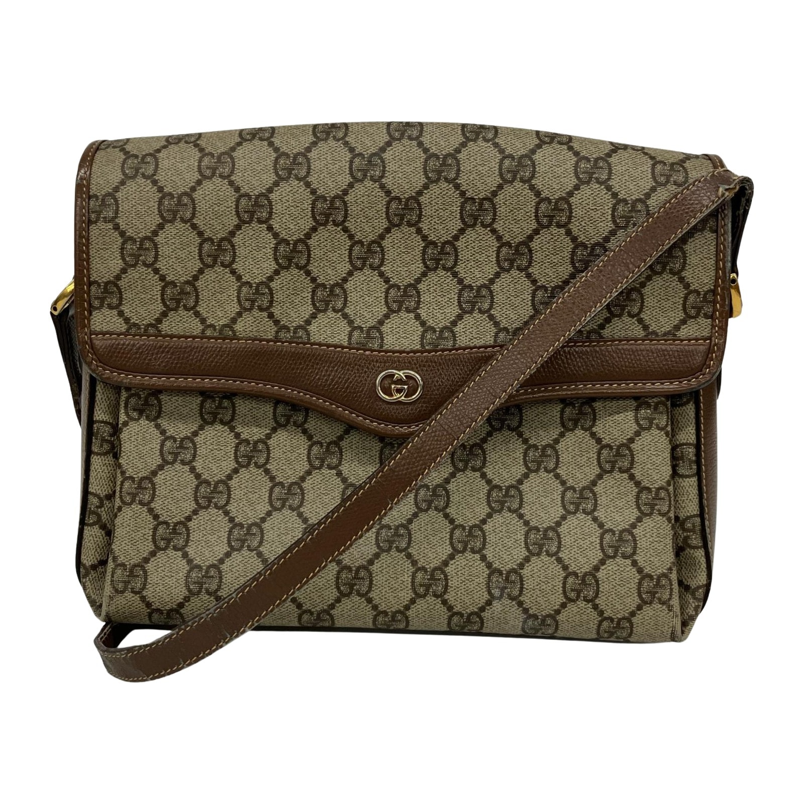 GUCCI グッチ ショルダーバッグ オールドグッチ GGスプリーム  ヴィンテージ  001-113-6165 ベージュ