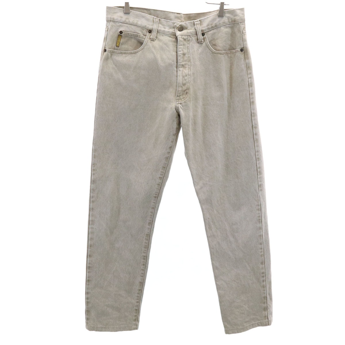 ARMANI JEANS アルマーニジーンズ 90s イタリア製 オールド テーパードデニムパンツ W36 ベージュ ジーンズ