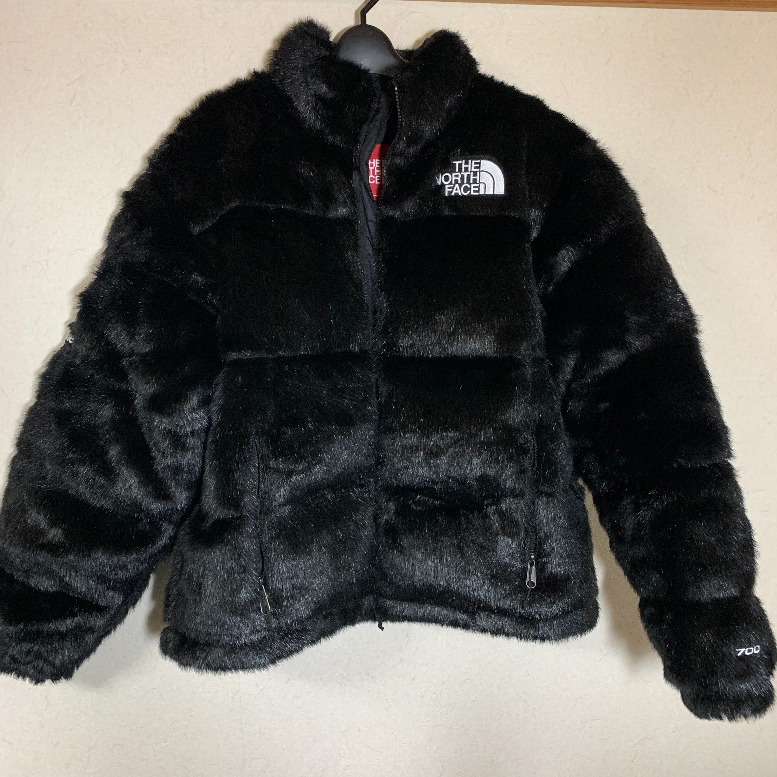 Supreme x The North Face Faux Fur Nuptse Jacket "Black"