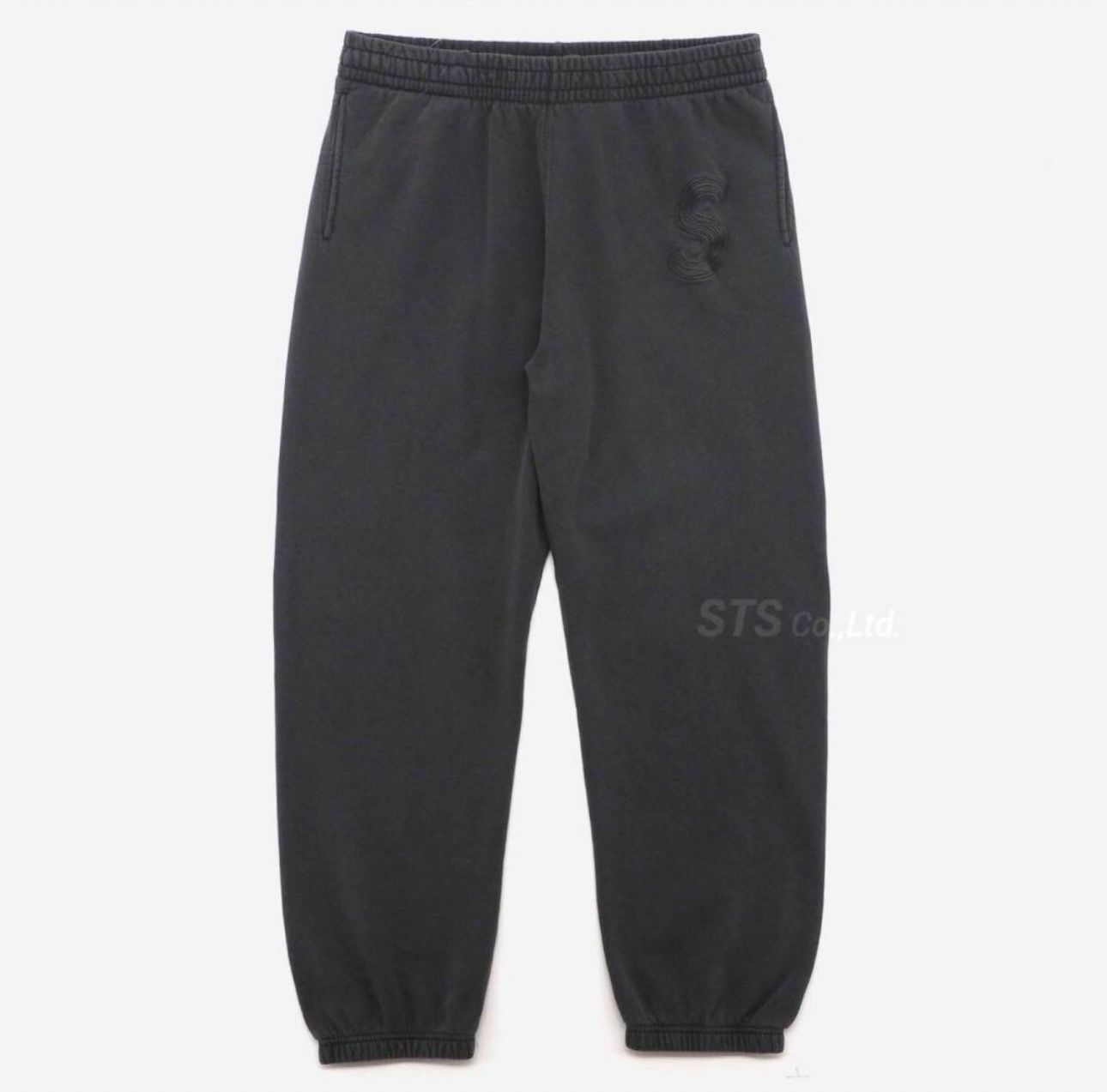 Supreme Overdyed S Logo Sweatpant "Black"