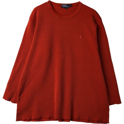 古着 ラルフローレン Ralph Lauren POLO by Ralph Lauren サーマルロンT ワッフル メンズXXL相当/eaa614892