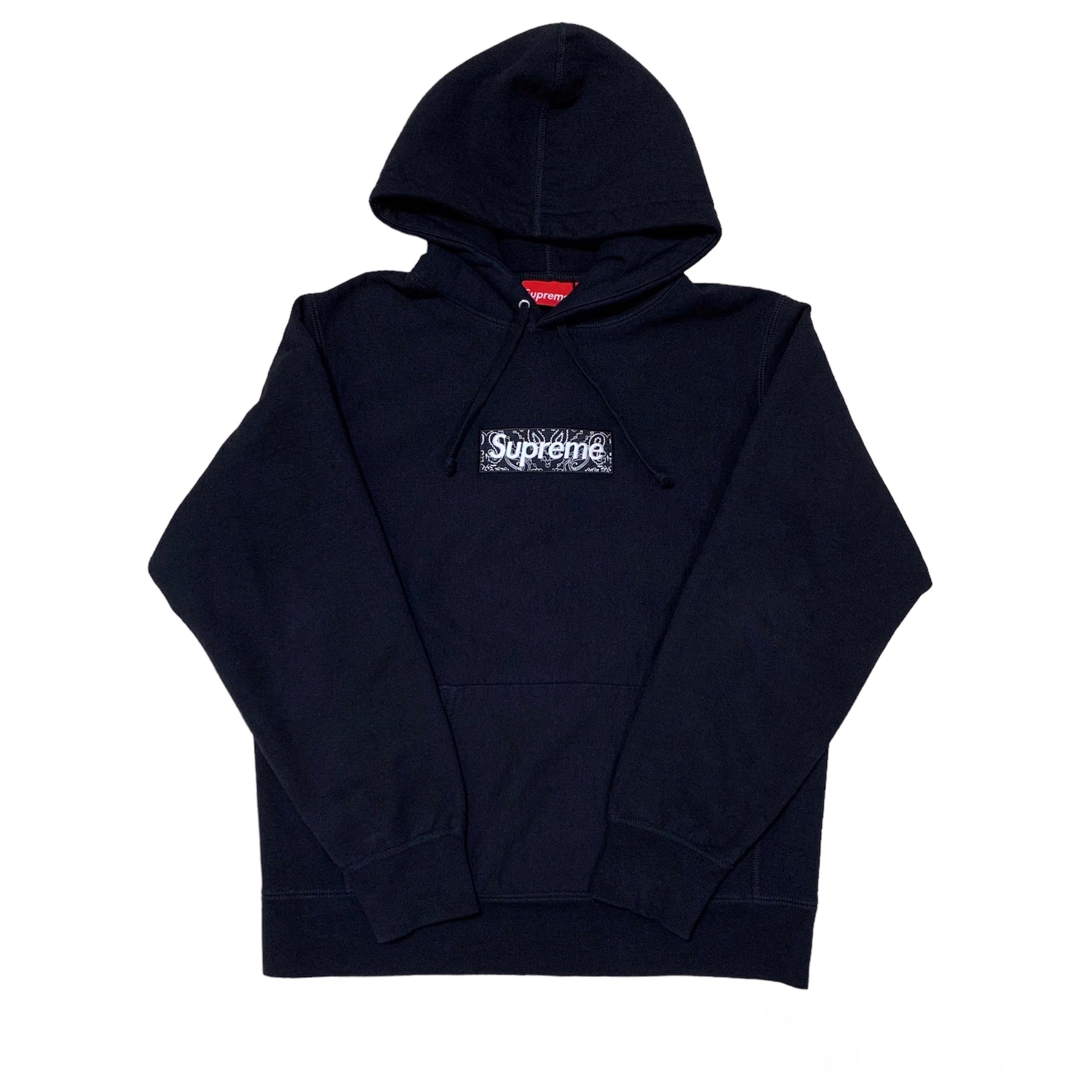 Supreme Bandana Box Logo Hooded Sweatshirt "Black"