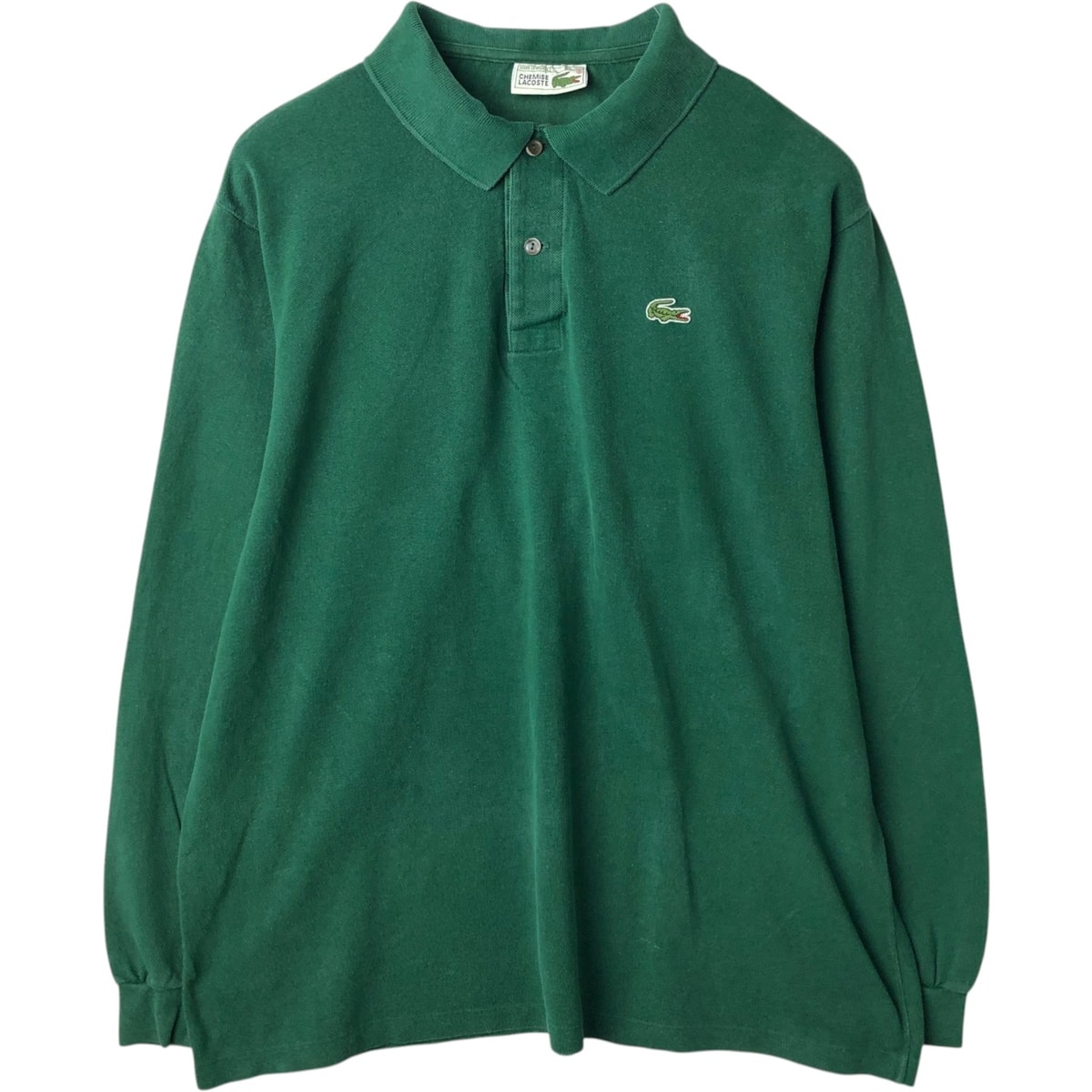 古着 80年代 ラコステ LACOSTE 長袖 ポロシャツ フランス製 6 メンズL相当 ヴィンテージ/eaa631929
