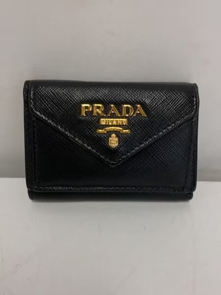 PRADA Vitello Grain Wallet "Black"