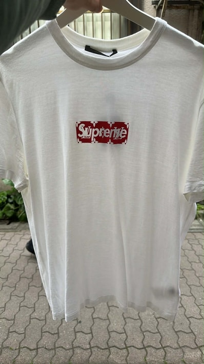 Supreme / Louis Vuitton Box Logo Tee "Red"
