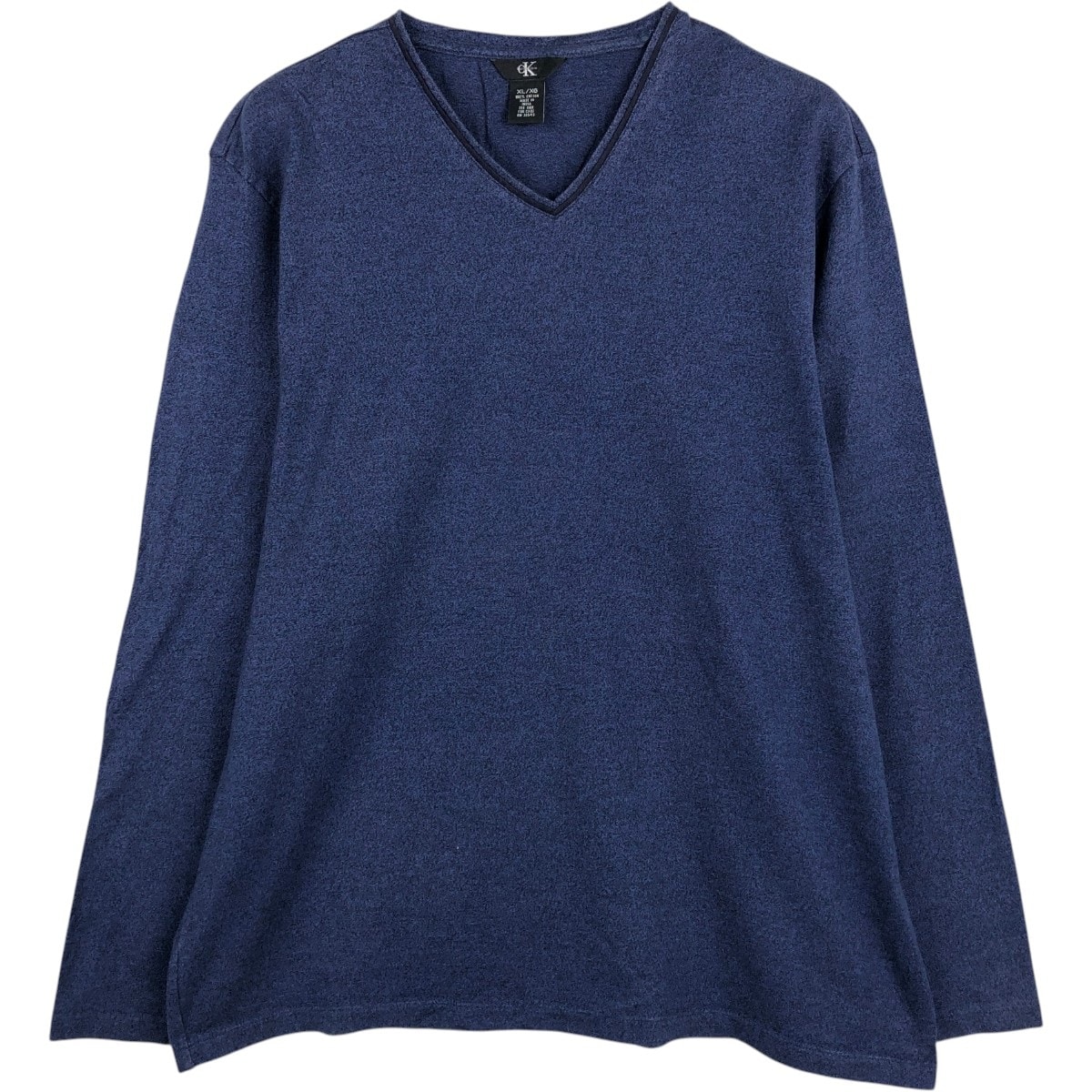 古着 90年代 カルバンクライン Calvin klein Vネック ロングTシャツ ロンT メンズXL相当 ヴィンテージ/eaa678630