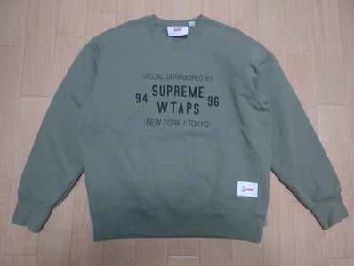 Supreme / WTAPS Crewneck "Light Olive"