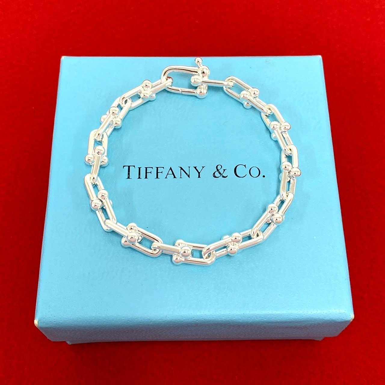 TIFFANY&Co. ティファニー ハードウェア スモール リンク ブレスレット シルバー925 ブレスレット シルバー
 26595