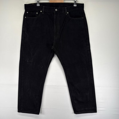 古着 リーバイス Levi's デニム パンツ 505 ストレート カラー 大きいサイズ ジーンズ ジーパン W40 L29 ブラック系 メンズ
