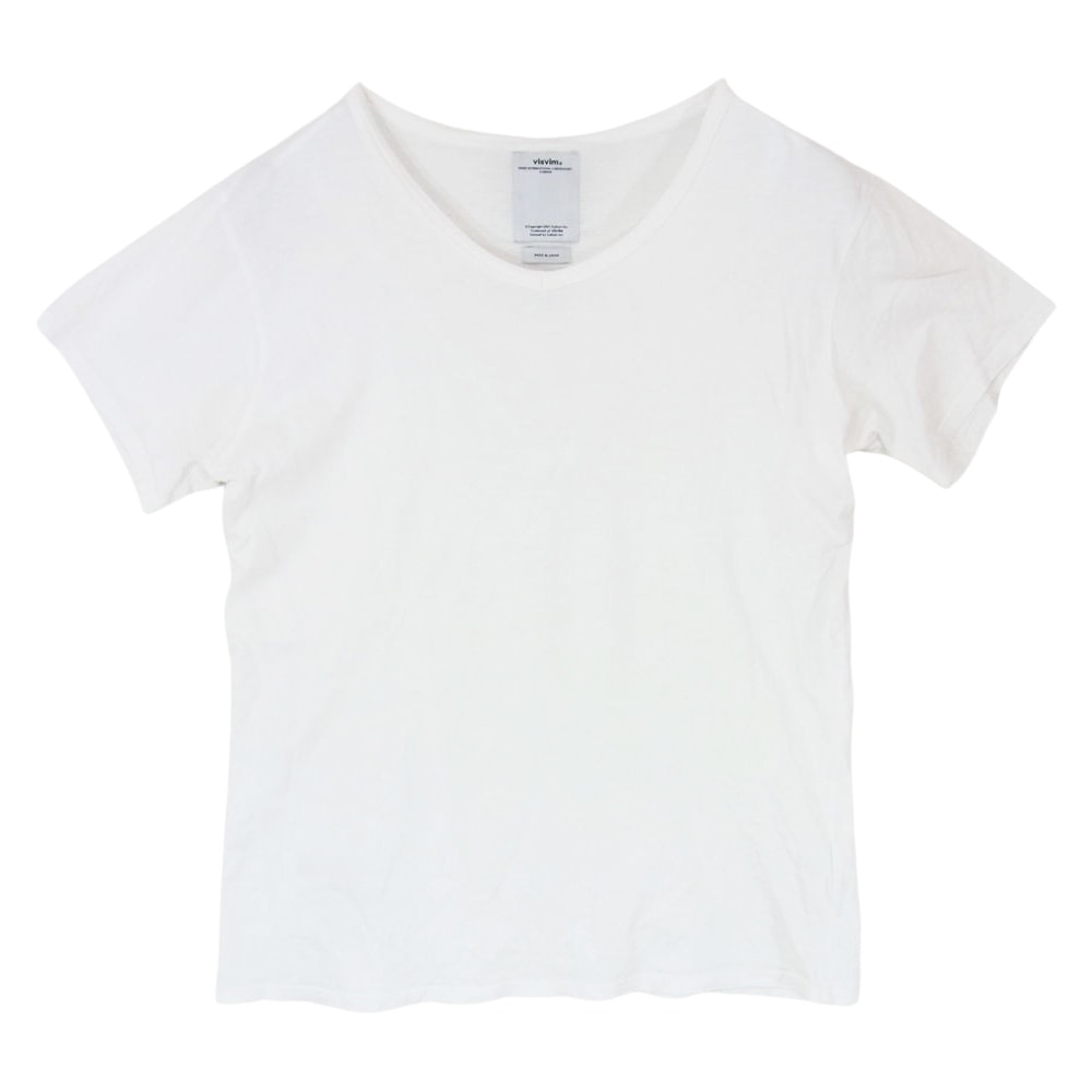 VISVIM ビズビム Tシャツ 12SS 0112105010006 DOUBLE SCOOP V-NECK S/S LUXSIC ダブルスクープ Vネック 半袖 Tシャツ ラクシック ホワイト ホワイト系 1【中古】