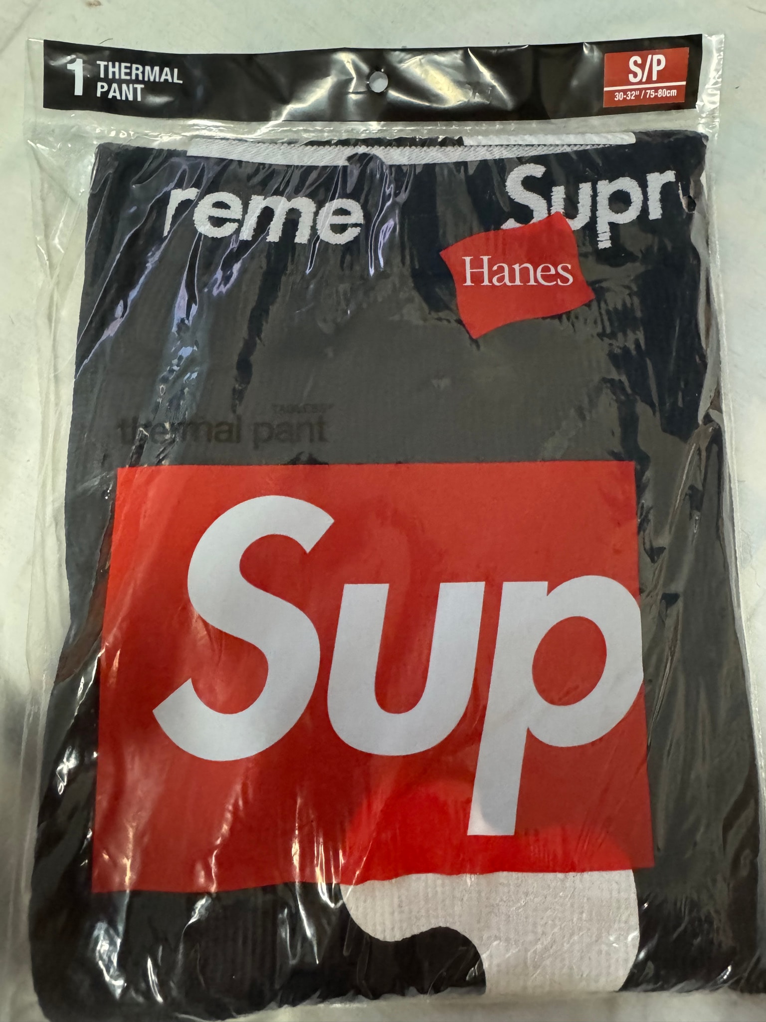 supreme hanes bones thermal pant