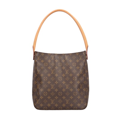 ルイヴィトン ルーピングGM モノグラム ショルダーバッグ モノグラムキャンバス M51145 ブラウン レディース LOUIS VUITTON 中古