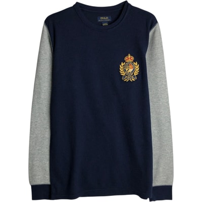 古着 ラルフローレン Ralph Lauren POLO RALPH LAUREN SLEEPWEAR ツートン サーマルロングTシャツ メンズM相当/eaa628418