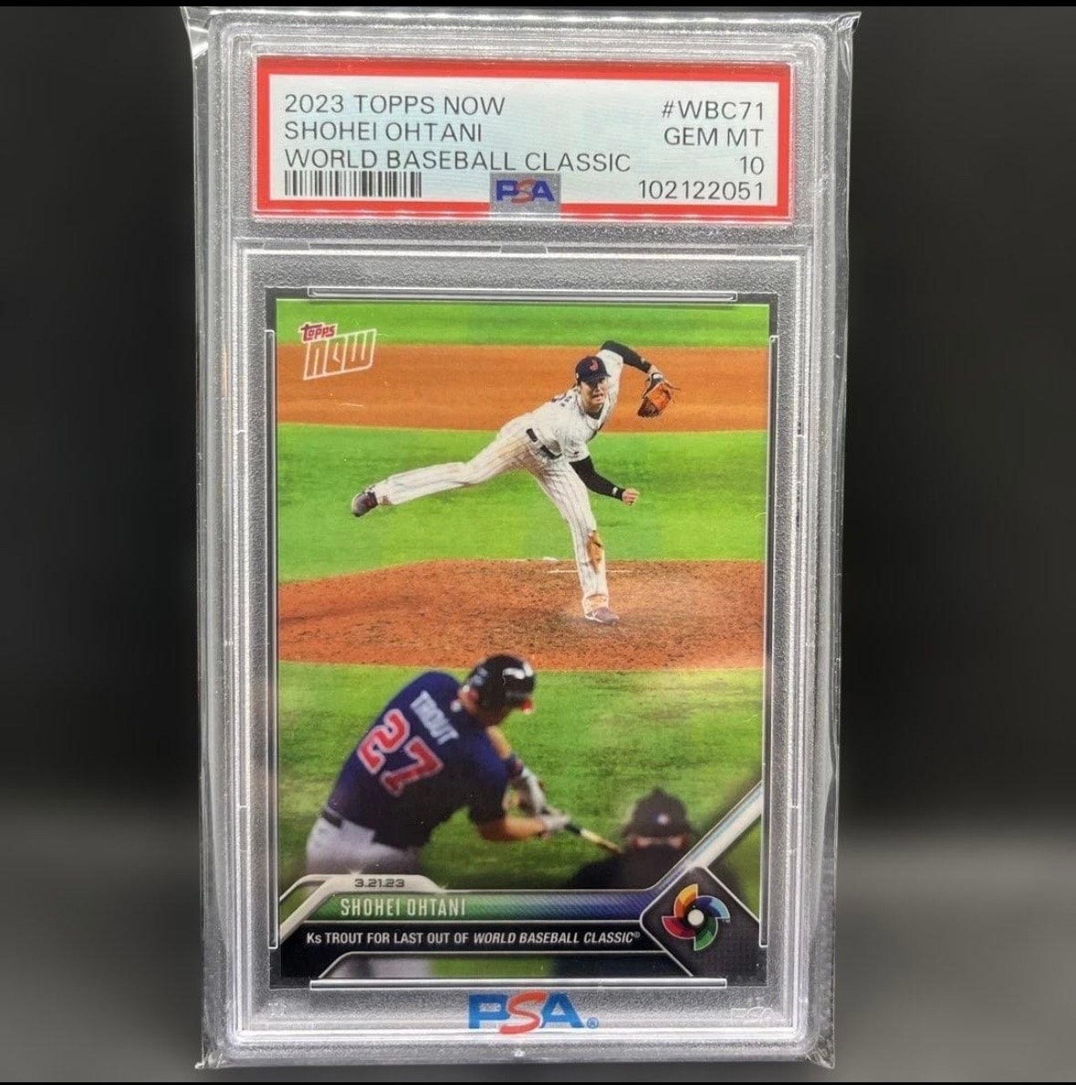 大谷翔平 [71](2023 WBS トップスナウ JPカード)