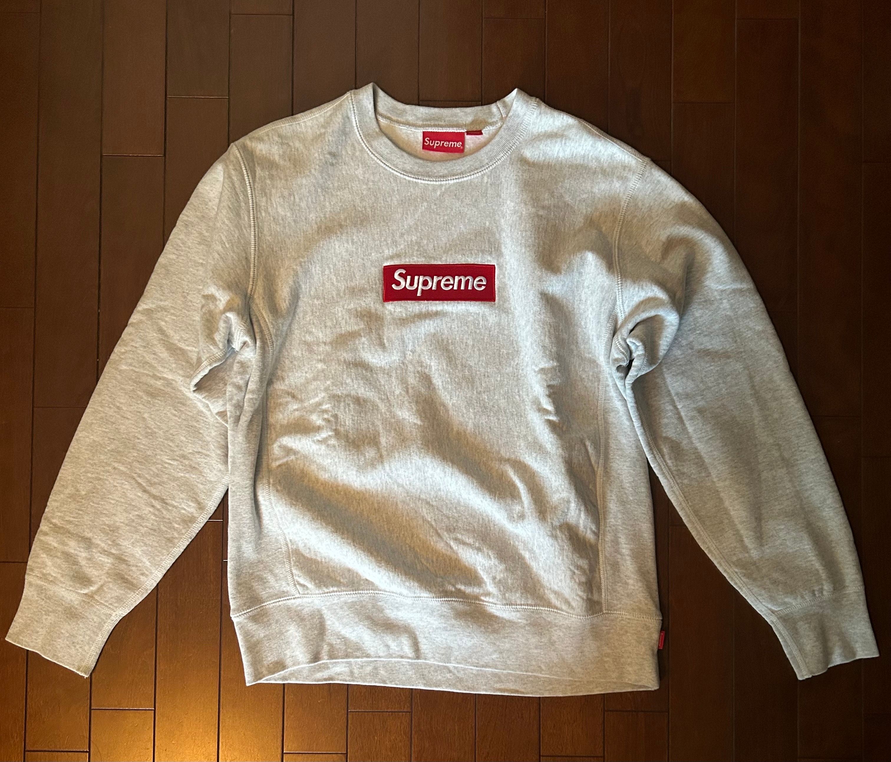 Supreme Box Logo Crewneck Sweatshirt "Ash Grey" (18FW)