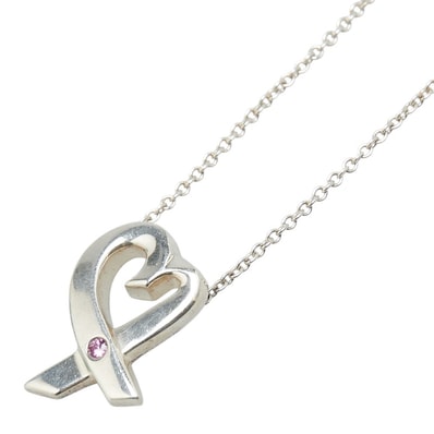 ティファニー パロマ ピカソ ラビングハート ネックレス シルバー SV925 シルバー レディース TIFFANY&Co. 【中古】