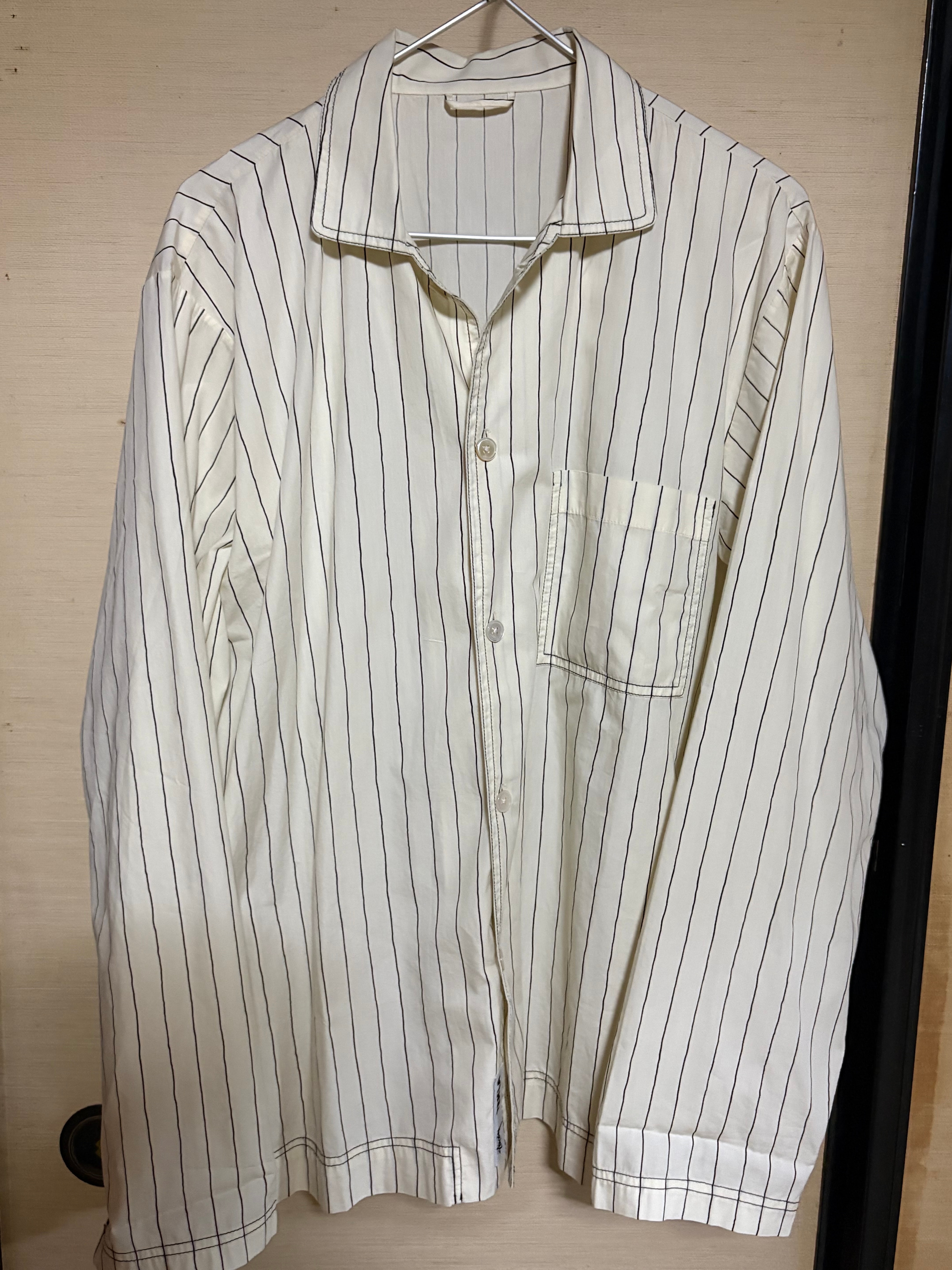 Stussy TEKLA POPLIN PAJAMA SHIRT "Hand Drawn Stripes"