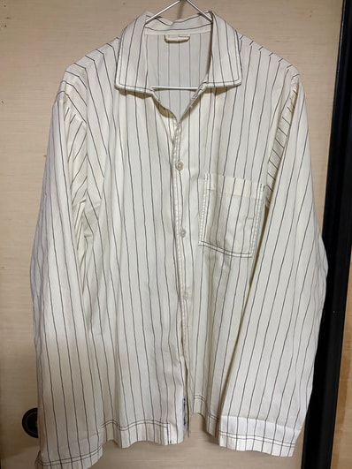 Stussy TEKLA POPLIN PAJAMA SHIRT "Hand Drawn Stripes"