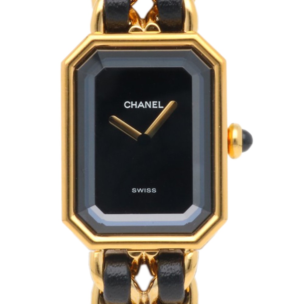 シャネル プルミエール M 腕時計 時計 GP H0001 クオーツ 磨き直し済 レディース 1年保証 CHANEL  中古
