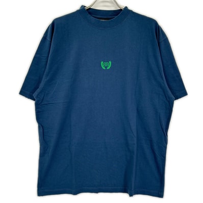 バレンシアガ 24年 ネイビー 764235 TSVC9 BBロゴTシャツ S