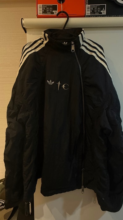 adidas x Thug Club Woven Track Top "Black/Silver Metallic"