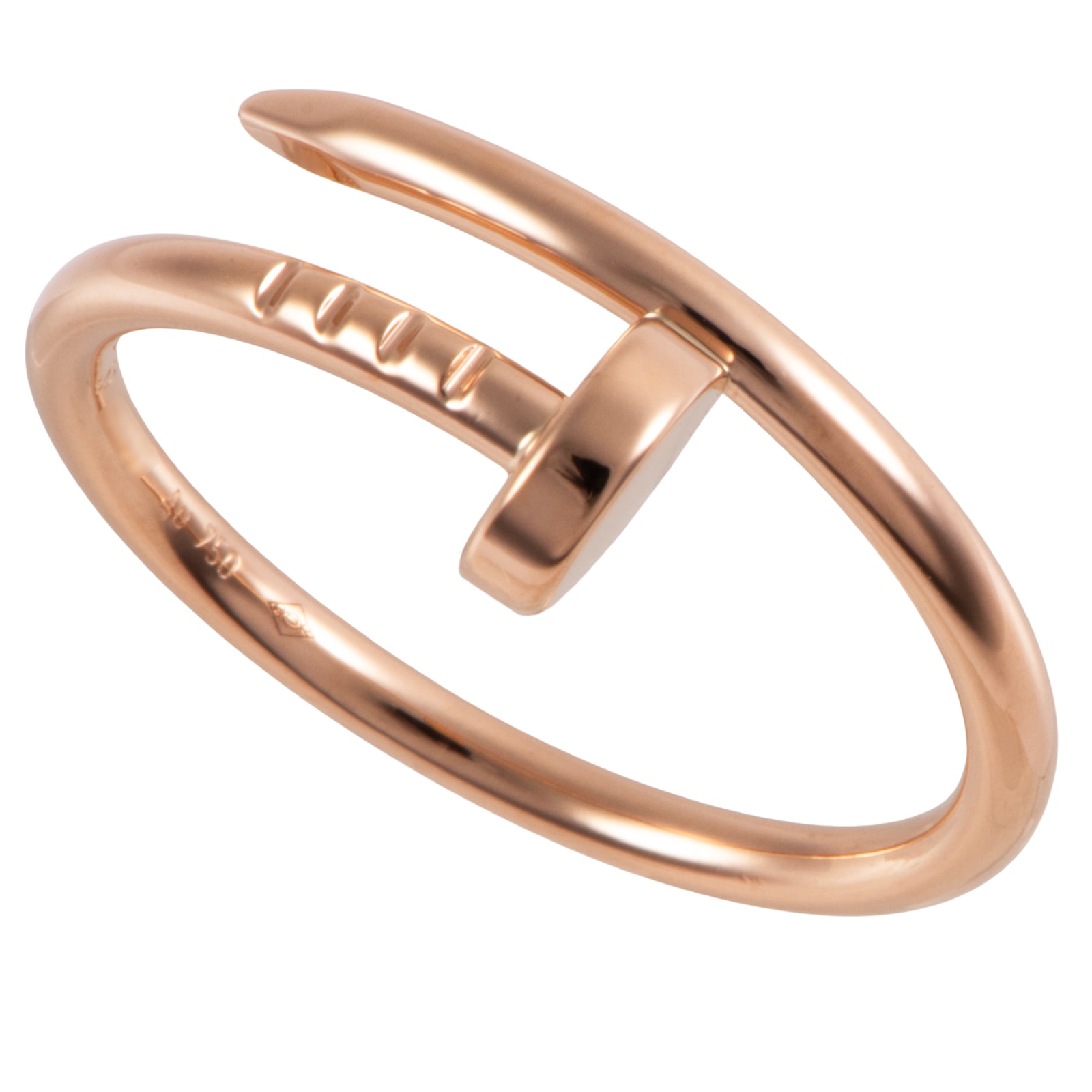 CARTIER カルティエ ジュスト アン クル リング スモールモデル B4225853 指輪 15号 K18PG ピンク ゴールド【中古】